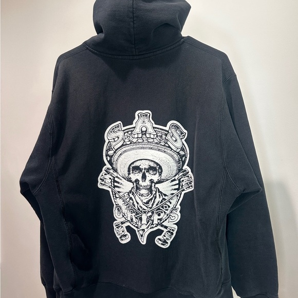 Black Skull Graphic Hoodie - Picture 1 of 8